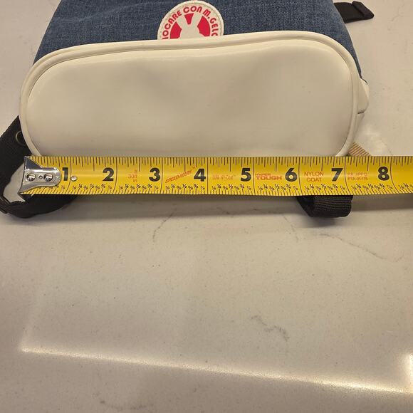 Play Jello Korean Boutique Denim Bunny Backpack White Bottom 12"x7"x6" - Picture 13 of 14